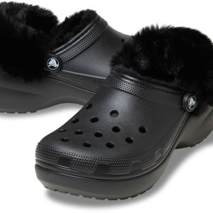 Classic Platform Fuzz Lined Clog - 212854-001