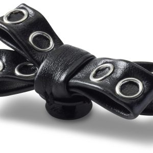 Black Grommet Studded Bow - 10016722-001