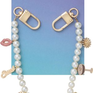 Sweet Pearls Long Chain Bag Charm - 212314-119