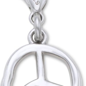 Silver Melted Peace Charm - 10016811-001