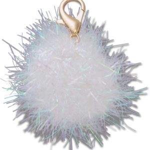 White Tinsel Puff Charm - 10016805-001