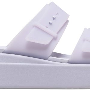 Brooklyn Buckle Frosted Low Wedge - 210980-5BR